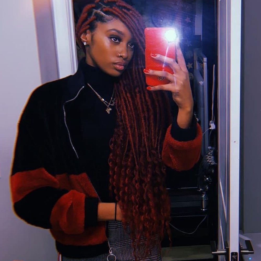 Fur bomber jacket